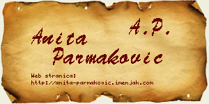 Anita Parmaković vizit kartica
